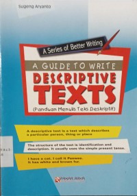 Image of A Guide to Write Descriptive Text
