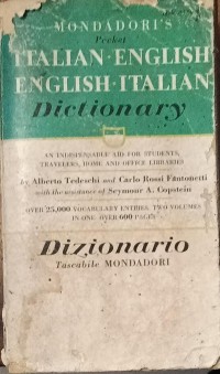 Image of Kamus Italian English, English-Italian