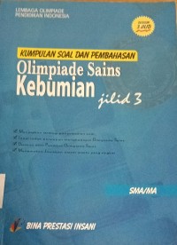 Image of Kumpulan Soal dan Pembahasan Olimpiade Sains Kebumian jilid 3