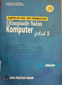Image of Kumpulan Soal dan Pembahasan Olimpiade Sains Komputer jilid 3
