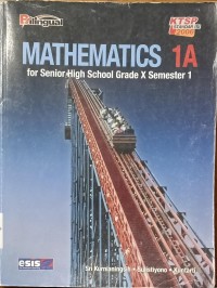 Image of Mathematics 1A for senior High School Grade X Semester 1