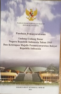 Image of Panduan Pemasyarakatan UUD NRI tahun 1945 Tahun 2013